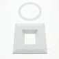 American Lighting White Aluminum Snap On 5.25" x 1" Square Trim Q4-WH Boxed