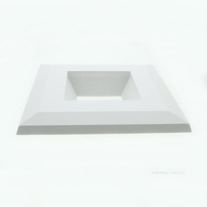 American Lighting White Aluminum Snap On 5.25" x 1" Square Trim Q4-WH Boxed
