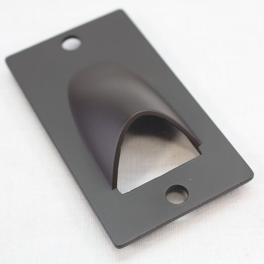 American Lighting 1-Gang Dark Bronze Vertical Scoop Lens Cover U1SGL-VS-DB