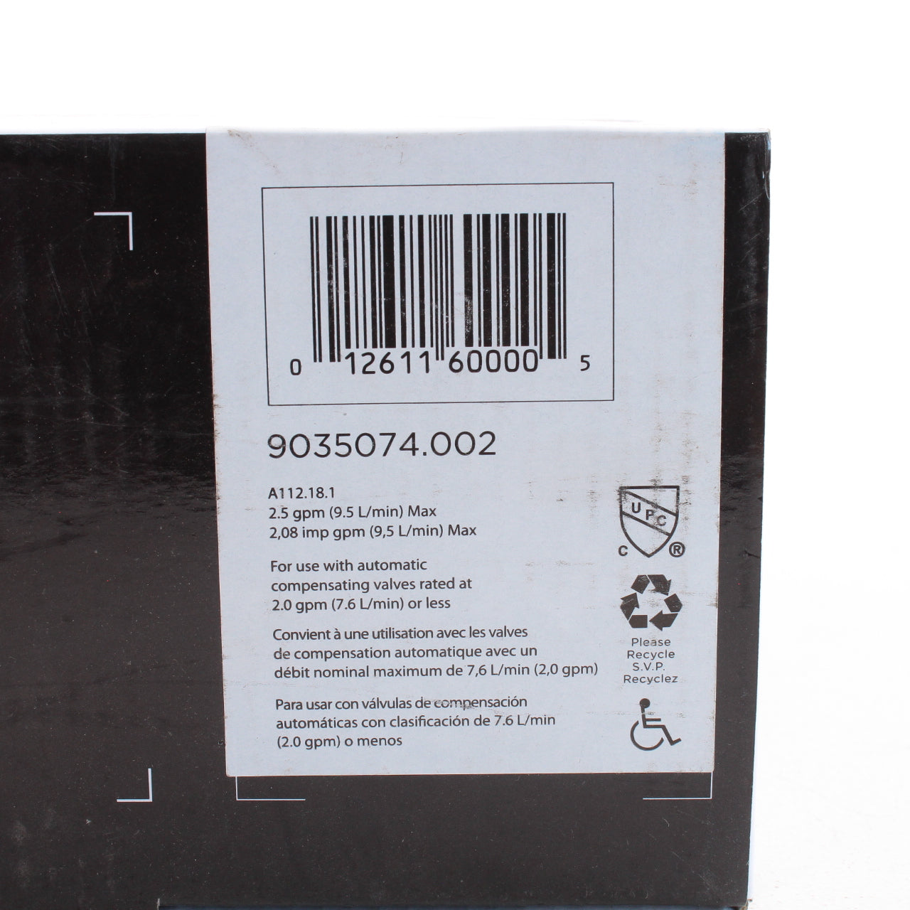 American Standard Spectra+ 9035074.002 Fixed 7" Shower Head 2.5 GPM