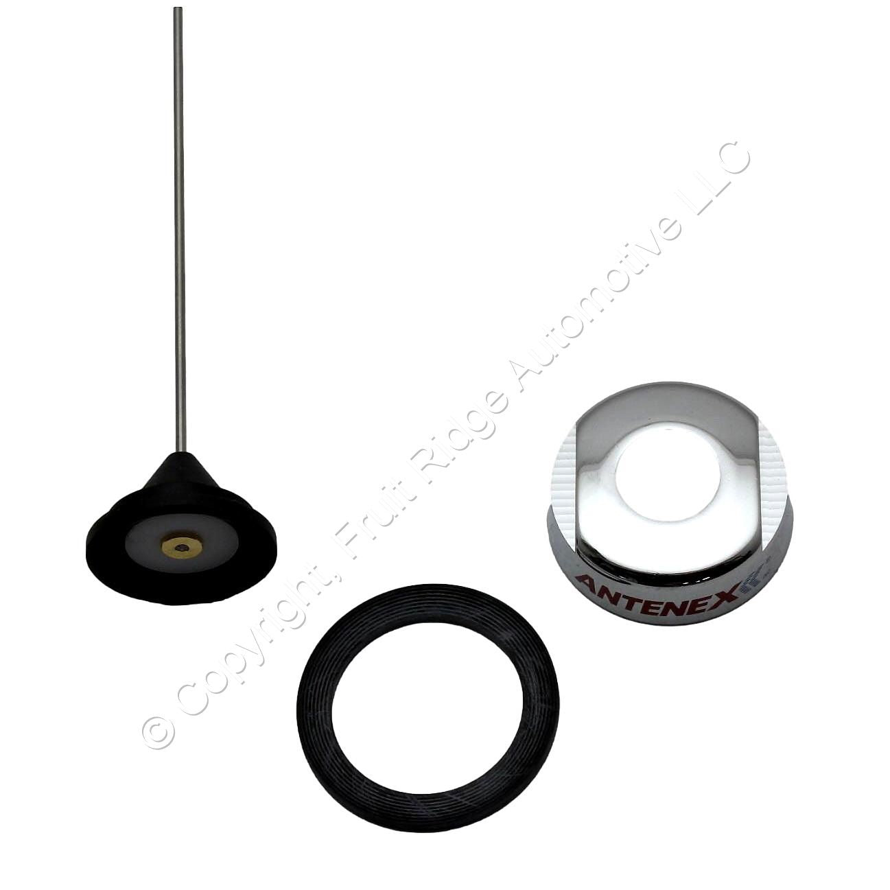 Antenex QW490 490-512 MHz 6" 1/4 Wave Whip Antenna Only