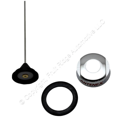 Antenex QW490 490-512 MHz 6" 1/4 Wave Whip Antenna Only