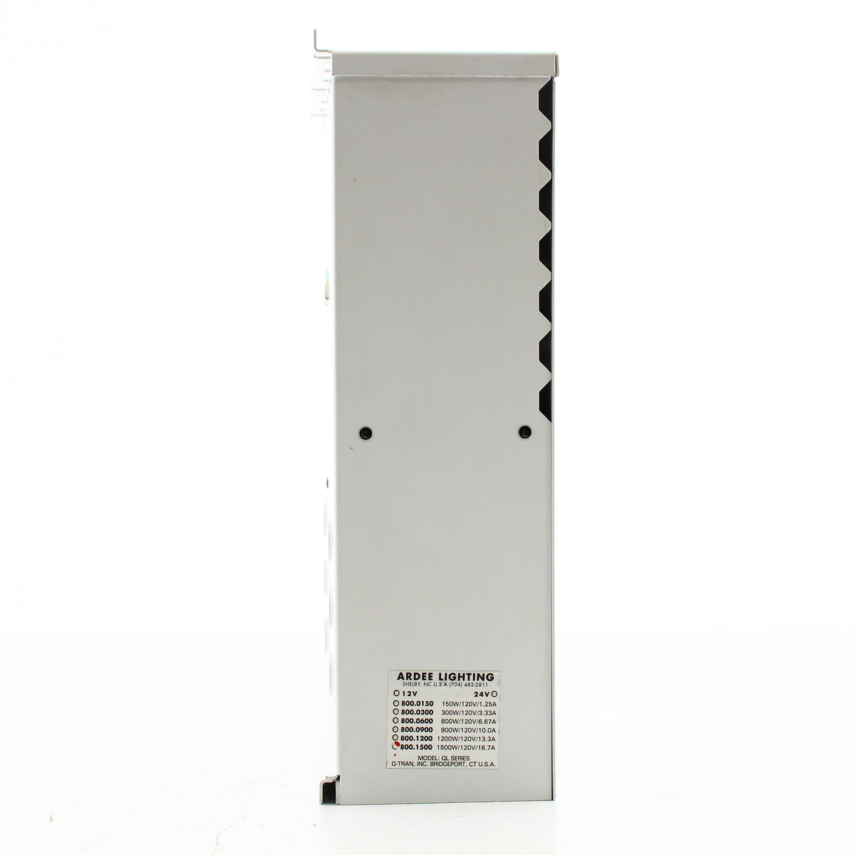 Ardee Lighting Q Transformer Power Supply Center 1500W 120VAC 16.7A w/ Primary