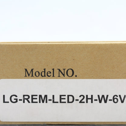 AstraLite LG-LED-REM-2H-W-6 White L.E.D. Remote Dual Heads Emergency Lights
