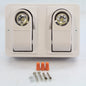 AstraLite LG-LED-REM-2H-W-6 White L.E.D. Remote Dual Heads Emergency Lights