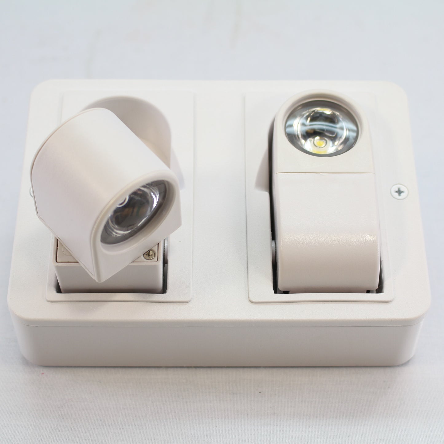 AstraLite LG-LED-REM-2H-W-6 White L.E.D. Remote Dual Heads Emergency Lights