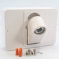 White AstraLite L.E.D. Remote Single Head Swivel Lights LG-LED-REM-1H-W-6