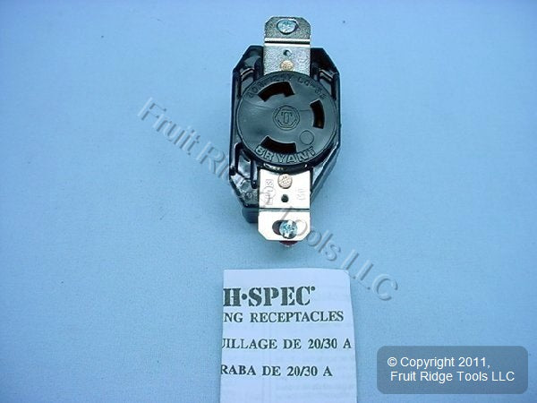 Hubbell Bryant L5-30 Locking Receptacle L5-30R Turn Lock Outlet 30A 125V 70530FR