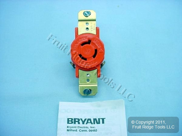 Hubbell Byant Isolated Ground L6-15 Locking Receptacle Outlet 15A 250V 70615IG