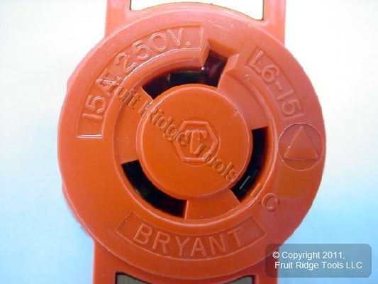 Hubbell Byant Isolated Ground L6-15 Locking Receptacle Outlet 15A 250V 70615IG