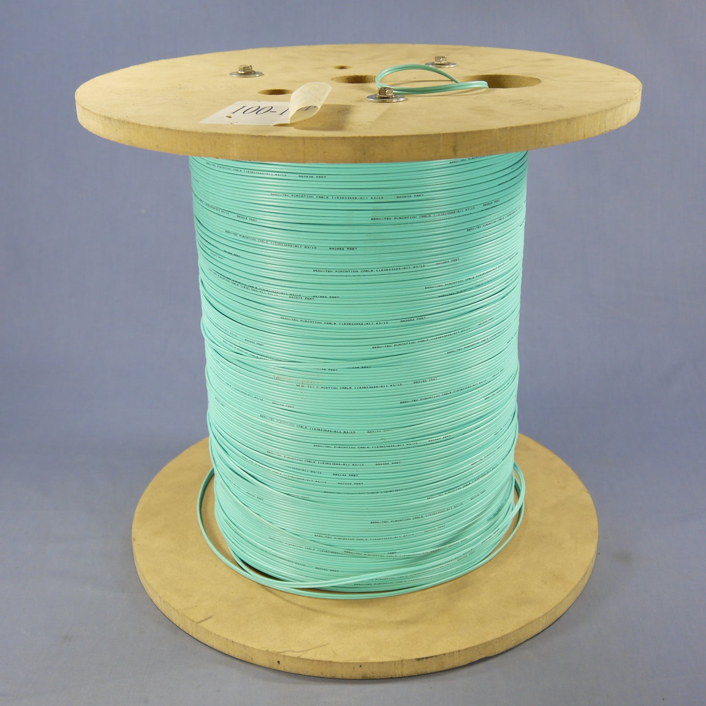 2298-ft Berk-Tek 2.0mm Aqua Duplex Fiber Furcation Tubing Cable for up to 900�m