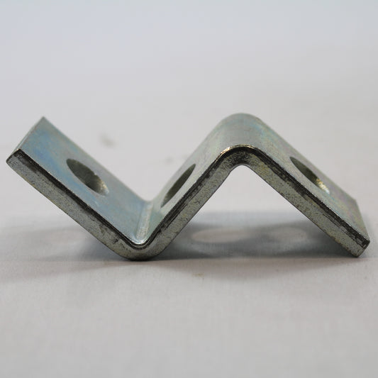 B-Line Strut Fitting 3-Hole Zinc Plated Steel Support Angle 9/16" Diameter B105