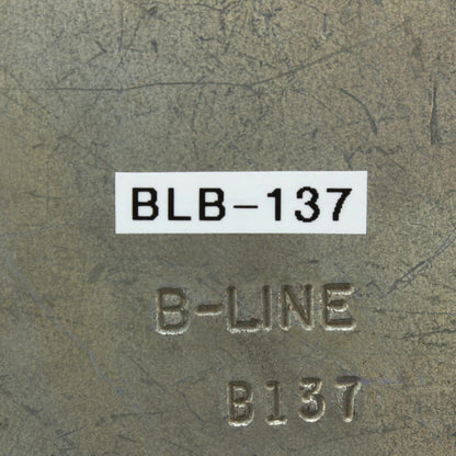 B-Line Zinc-Plated Steel 4-Hole 9/16" Channel Corner Gusset Flat Plate LTD B-137