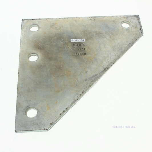 B-Line Zinc-Plated Steel 4-Hole 9/16" Channel Corner Gusset Flat Plate LTD B-137