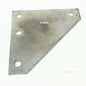 B-Line Zinc-Plated Steel 4-Hole 9/16" Channel Corner Gusset Flat Plate LTD B-137