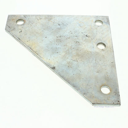 B-Line Zinc-Plated Steel 4-Hole 9/16" Channel Corner Gusset Flat Plate LTD B-137