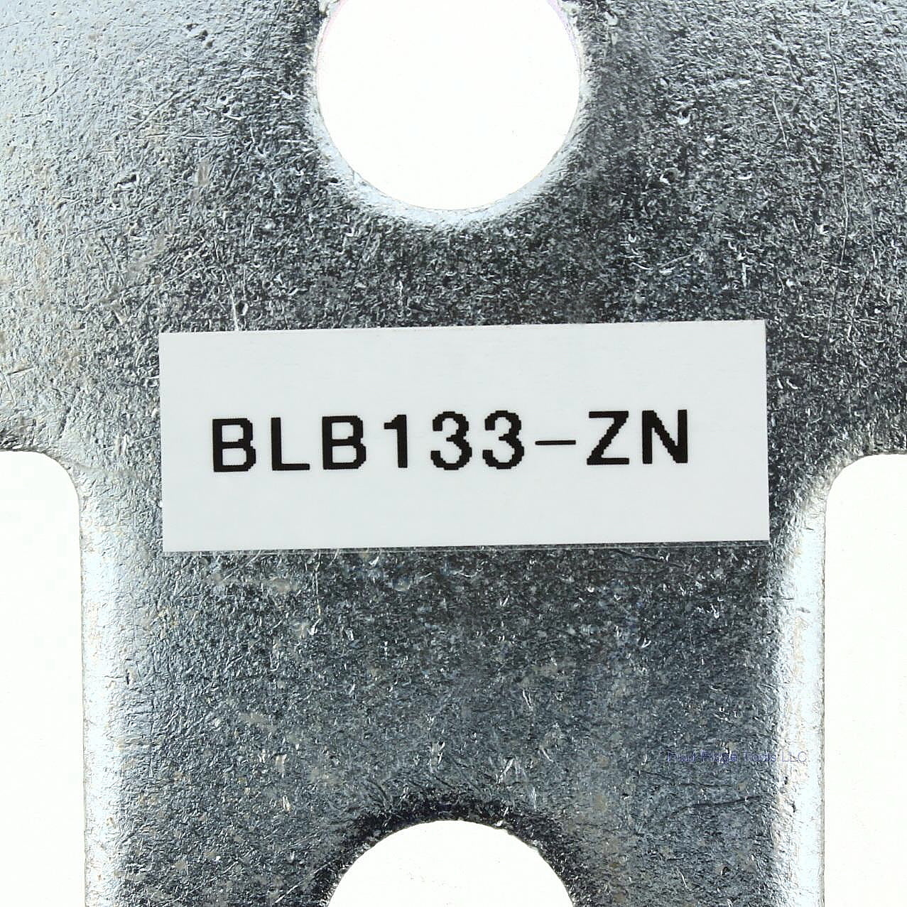 B-Line Steel Zinc Four Hole Flat Tee Plate Connector 9/16" Hole Mounting B133-ZN