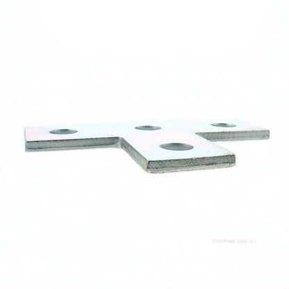B-Line Steel Zinc Four Hole Flat Tee Plate Connector 9/16" Hole Mounting B133-ZN