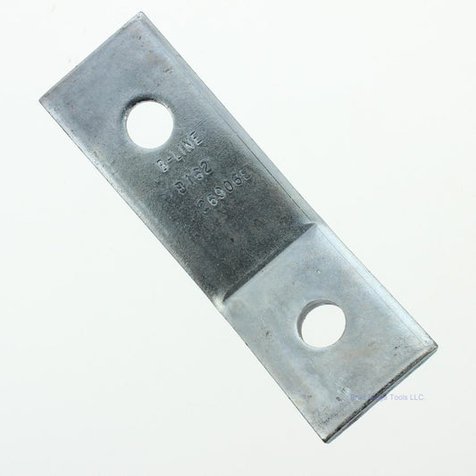 B-Line 2-Hole 30 Degree Zinc Electroplated Open Angle 9/16" Hole Mounting B162