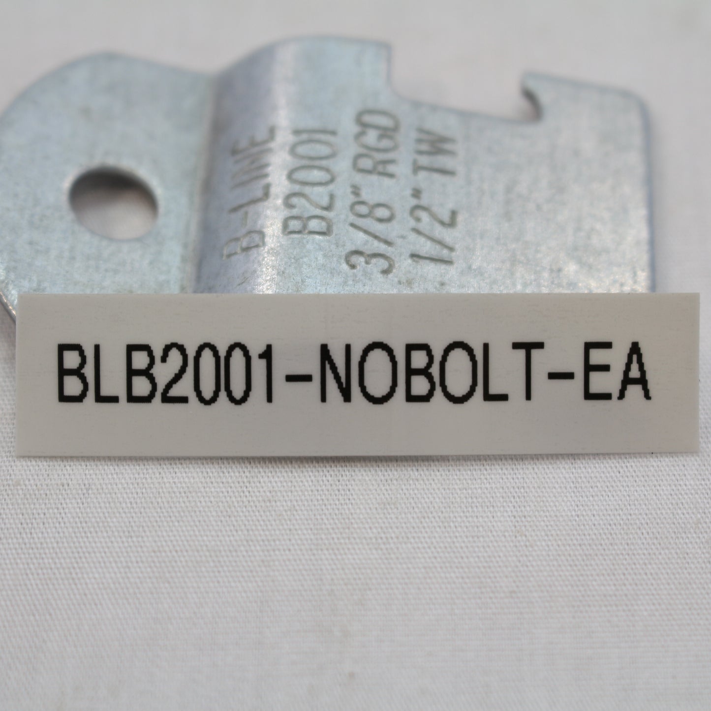 B-Line 1/2" Zinc Plated Steel EMT Conduit Strap Pipe Clamp Fitting No Bolt B2001