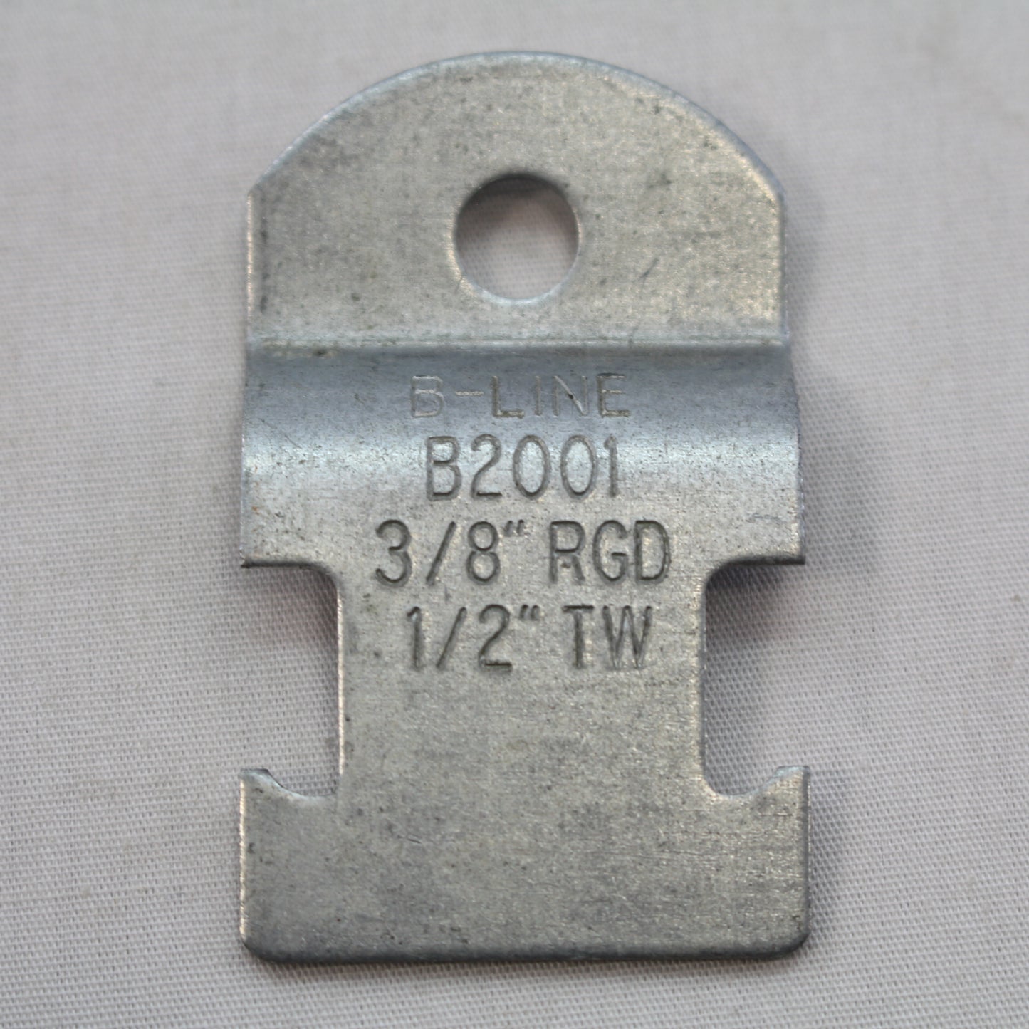 B-Line 1/2" Zinc Plated Steel EMT Conduit Strap Pipe Clamp Fitting No Bolt B2001