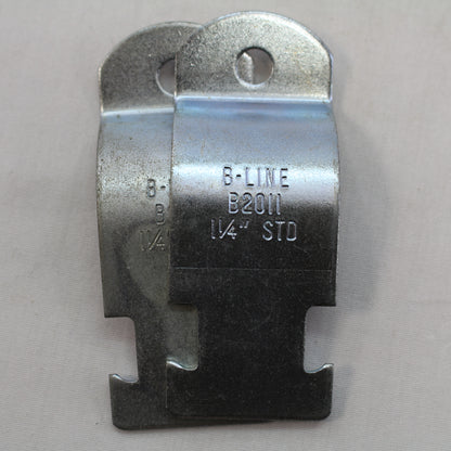 B-Line B2011 Strut Mounting Clamp Strap For 1-1/4" Pipe/Rigid Conduit NO BOLT