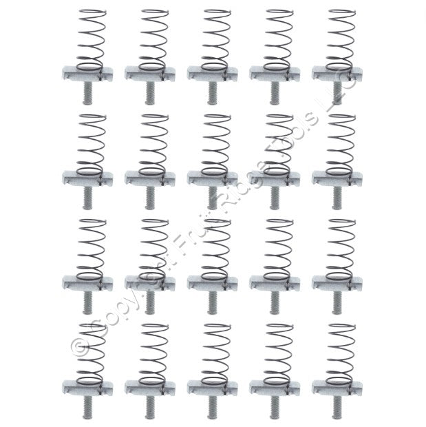 20 B-Line 1/4" Stud Nuts with Spring For B22/B24/B26/B32 Channel 3/4" Bolt SN224