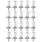 20 B-Line 1/4" Stud Nuts with Spring For B22/B24/B26/B32 Channel 3/4" Bolt SN224