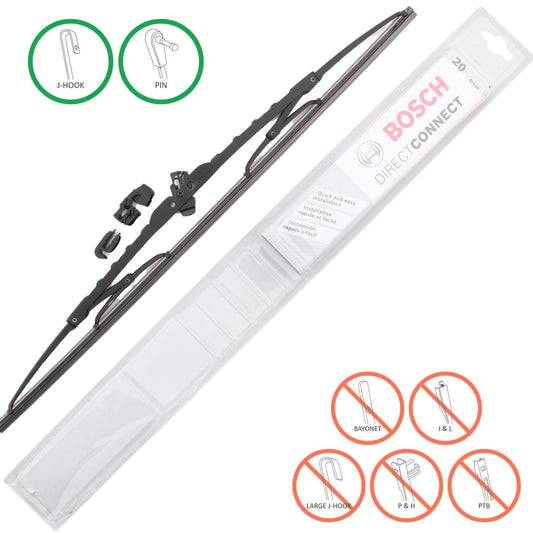 Bosch Automotive 40520 Direct Connect Windshield Wiper Blade 20" Conventional