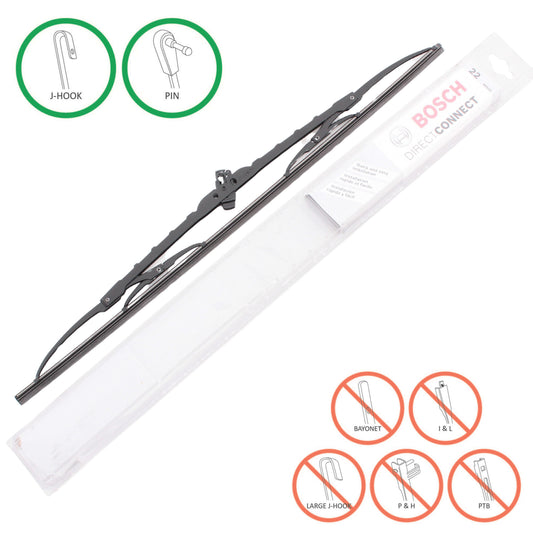 Bosch Automotive 40522 Direct Connect Windshield Wiper Blade 22" Conventional