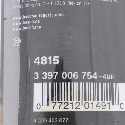 Bosch 15" Evolution Beam Windshield Wiper Blade 4815 Pin & J-Hook Arm Only