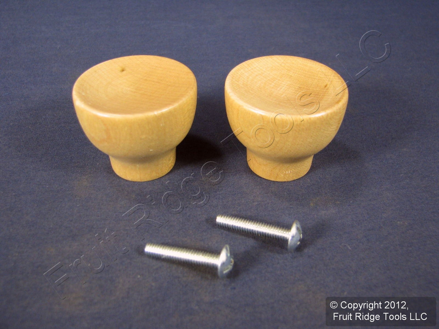 2 Brainerd 1-9/16" Tulip Unfinished Solid Maple Cabinet Drawer Handle Wood Knobs