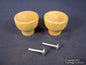 2 Brainerd 1-9/16" Tulip Unfinished Solid Maple Cabinet Drawer Handle Wood Knobs