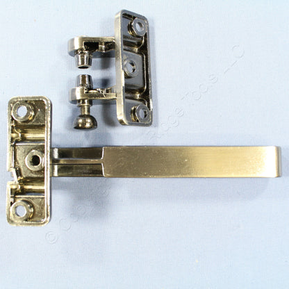 Brainerd Vintage Antique Pewter Security Bar Keyless Door Safety Lock 578XC