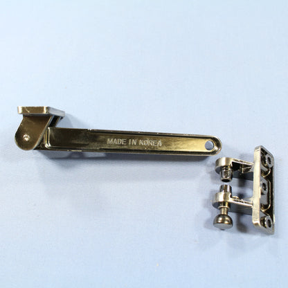 Brainerd Vintage Antique Pewter Security Bar Keyless Door Safety Lock 578XC