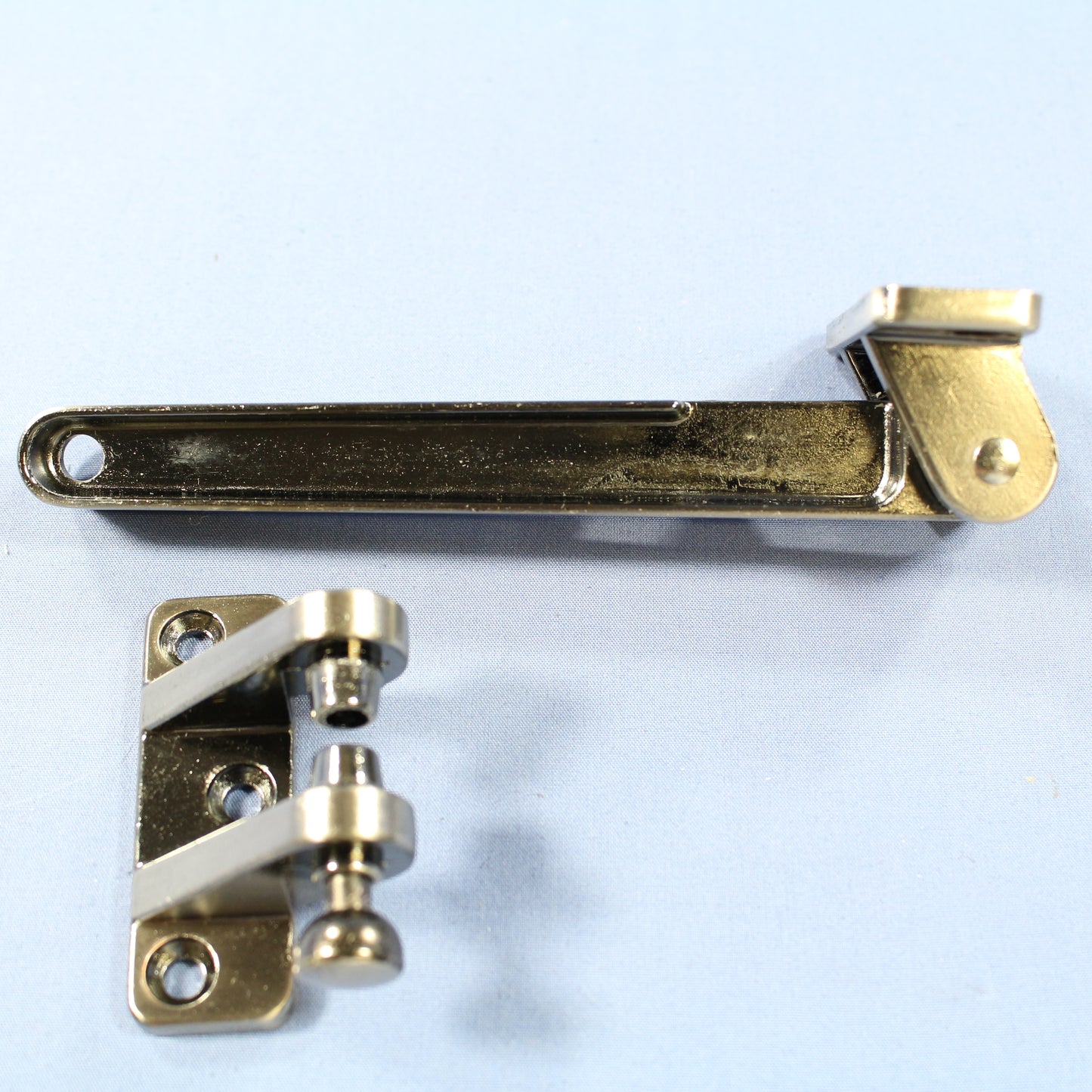 Brainerd Vintage Antique Pewter Security Bar Keyless Door Safety Lock 578XC