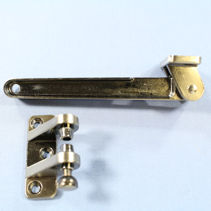 Brainerd Vintage Antique Pewter Security Bar Keyless Door Safety Lock 578XC