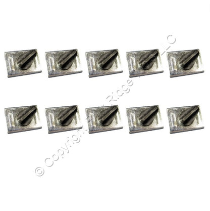 10 Multi-Track Steel Sliding Window Ventilation Lock Devices Surface-Fixed