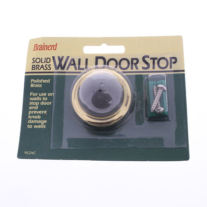Brainerd 2-1/2" Wall-Mount Convex Rubber Bumper Dome Door Jam Stop 952XC