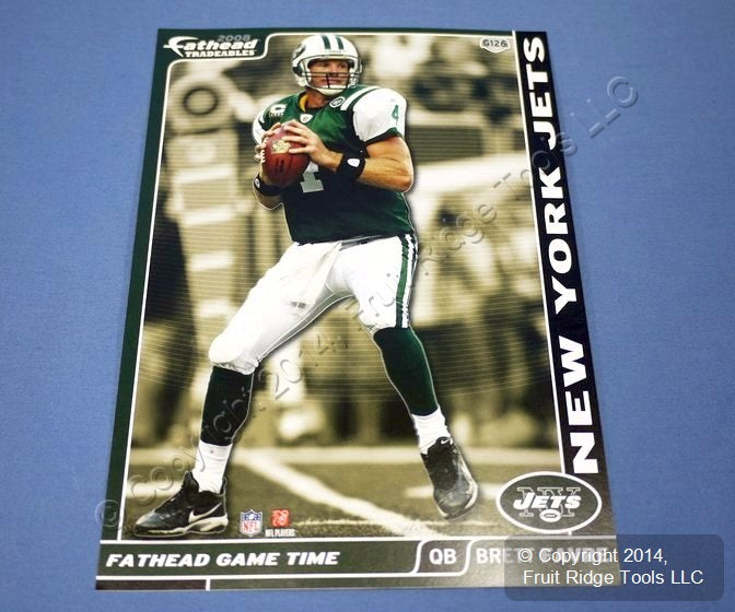 Brett Favre #4 QB York Jets NFL 2008 Rookie Fathead Player Wall Decal 5"x7"