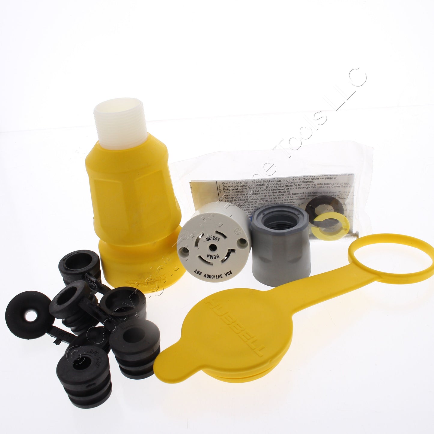 Bryant Watertight Turn Locking Connector Nema L23-20R 20A 3�Y 347/600V 27W83