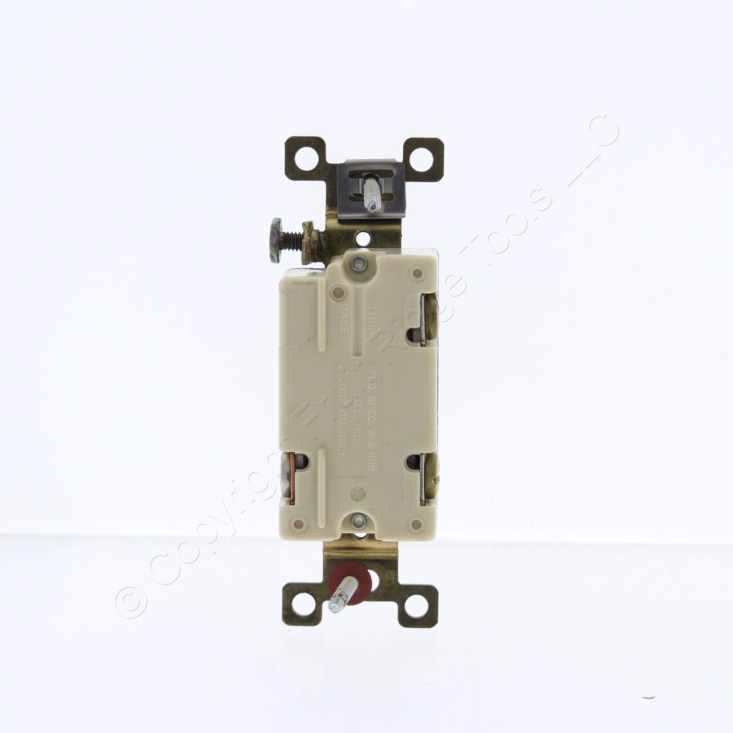 Bryant Red PILOT Light Industrial Toggle Wall AC Switch 30A 120V 3001PLR120
