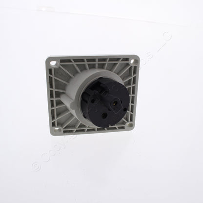 Bryant 332AR4S Splashproof 32A Female Pin & Sleeve Angled Receptacle 100-130V