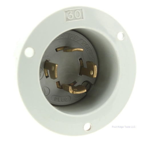 Bryant Non-Nema Locking Flanged Inlet 30A 120/208V 3�Y Non-Grounding 4P4W 3434N