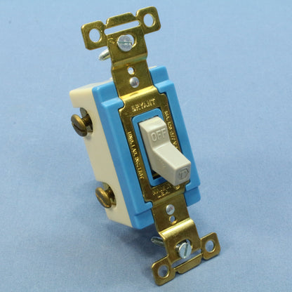 Bryant Gray Industrial Toggle Single Pole Switch Control 15A 120/277V 4801-GRY