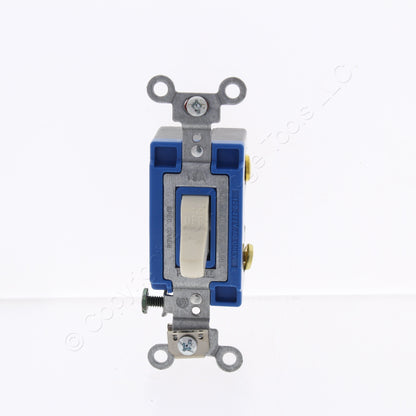 Bryant Lt Almond Toggle Switch Single Pole Industrial Grade 15A 120/277V 4801BLA