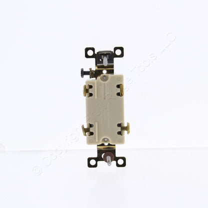 Bryant 4802-BLK Black Industrial Double Pole Toggle Light Switch 15A 120/277V