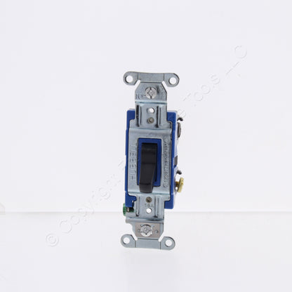Bryant 4803BBLK Black Toggle Light Switch 3-Way Industrial Grade 15A 120/277V