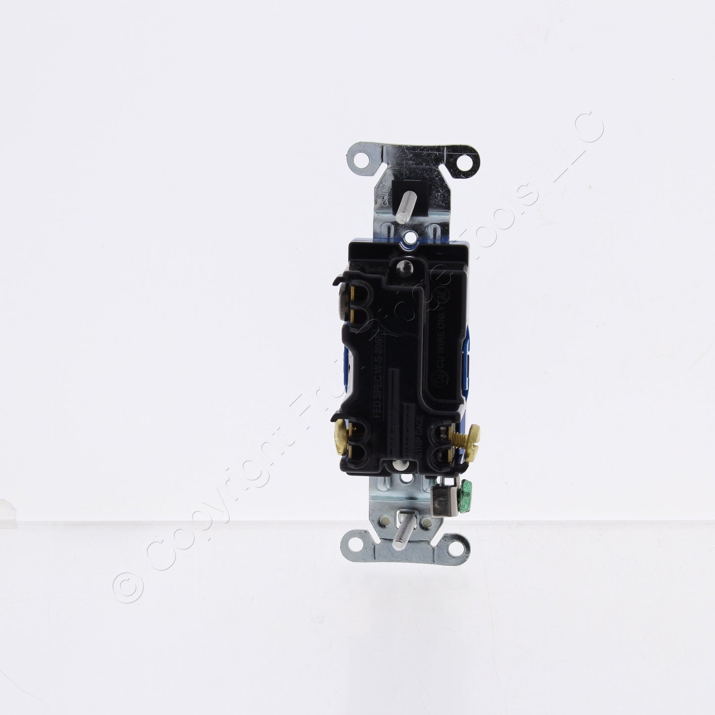 Bryant 4803BBLK Black Toggle Light Switch 3-Way Industrial Grade 15A 120/277V