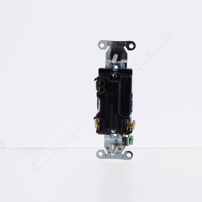 Bryant 4803BBLK Black Toggle Light Switch 3-Way Industrial Grade 15A 120/277V